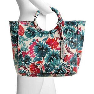 Enzo Angiolini Lanx Floral Satchel Bag Multi-Color Women’s Handbag NWT